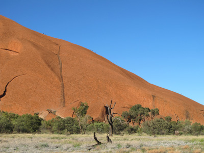 Climbers on the GOR, Uluru Base Walk, 2013 Australia (North-South)