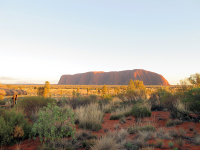 GOR shortly after Sunrise, Ayers Rock, 2013 Australia (North-South)