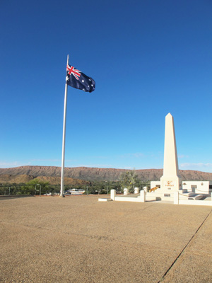 Anzac Hill memorial, Alice Springs, 2013 Australia (North-South)