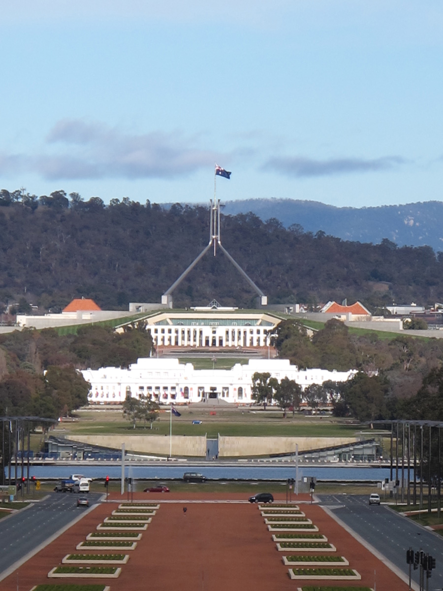 Canberra, Parliament from War Memorial