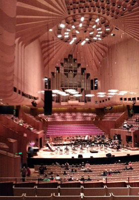 Opera House Interior Before Dame Edna concert, Sydney, Australia (West-East)