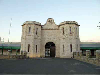 Fremantle Prison: Outer gate, Perth, Australia (West-East)