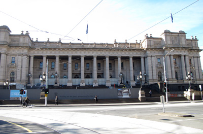 State of Victoria Parliament, Melbourne, Australia (West-East)