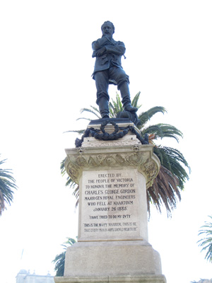 Gordon of Khartoum memorial, Melbourne, Australia (West-East)