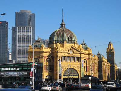 Flinders Street Station, Melbourne, Australia (West-East)
