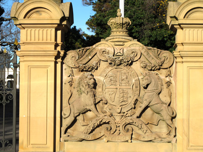 Outside Government house, Melbourne, Australia (West-East)