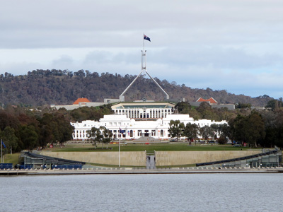 Parliament of Australia, Canberra, Australia (West-East)