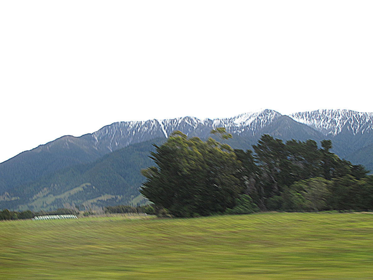 Wellington to Christchurch, 90 miles SW of Wellington
