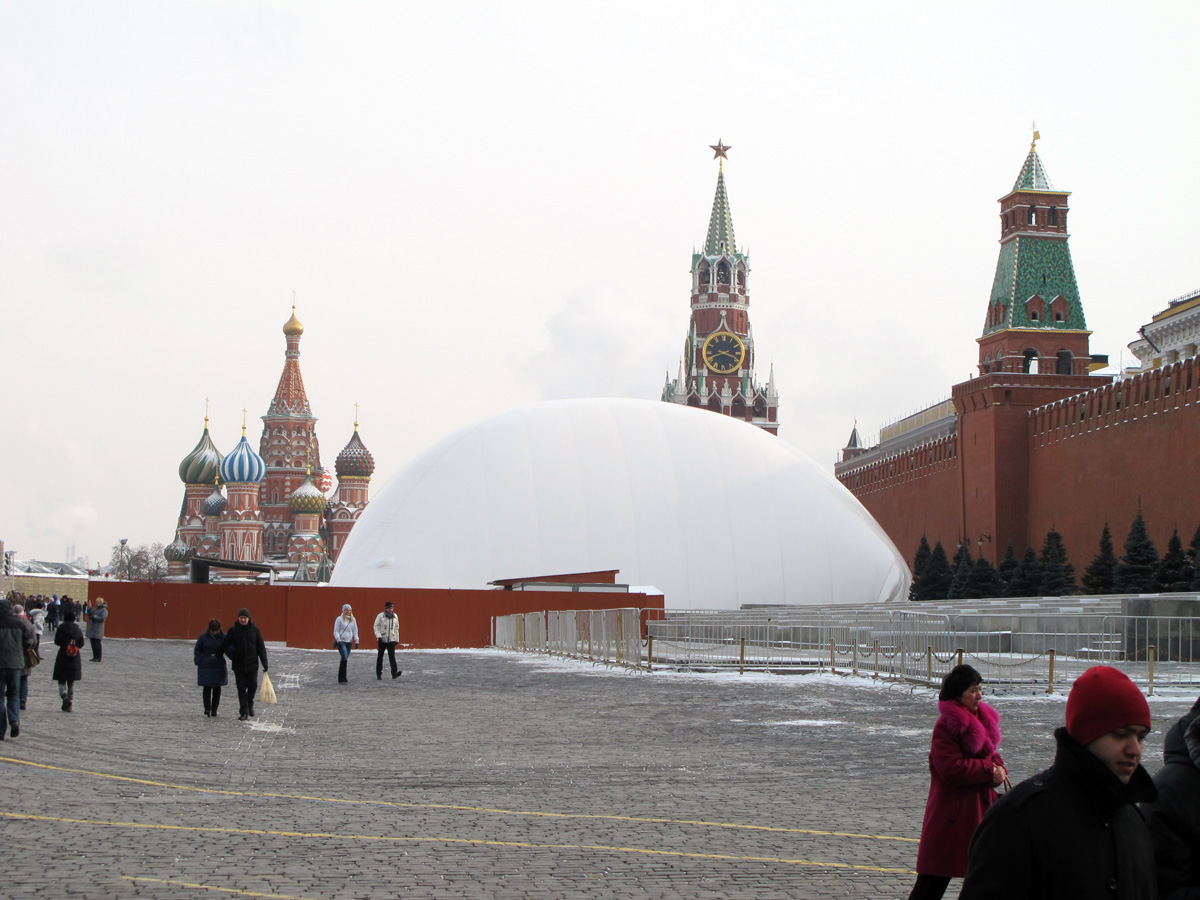 Moscow, Tent over Lenin Mausoleum