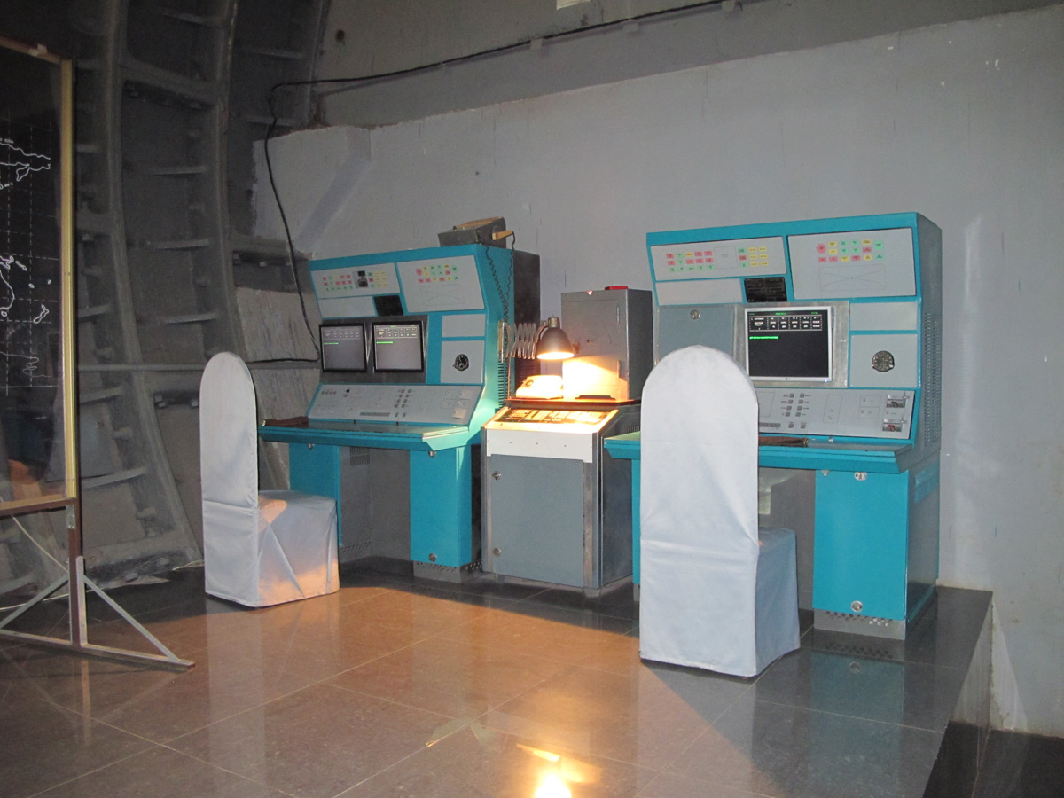 Moscow: Bunker 42, Launch control consoles Imported from a silo base by the Museum