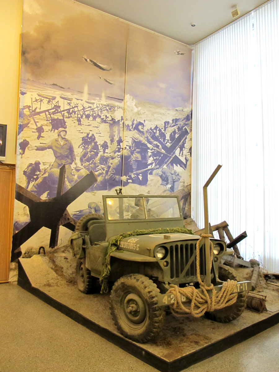 Moscow: Central Museum of the Armed Forces, Part of D-Day corner.