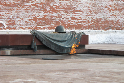 WWI Eternal Flame Outside the Kremlin wall, Moscow, Moscow Area 2013