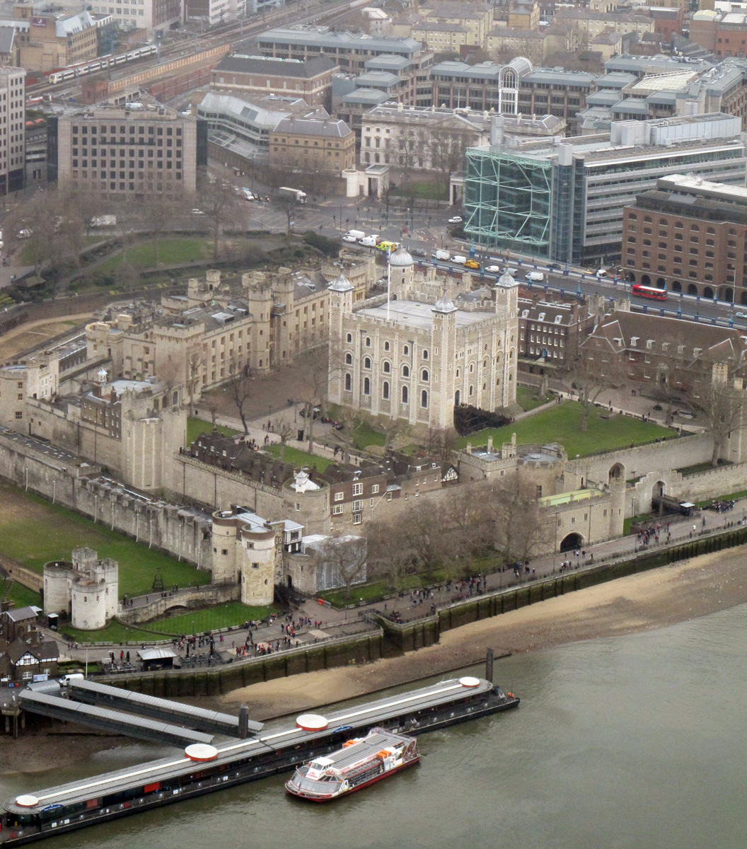 London, Tower of London, from The Shard