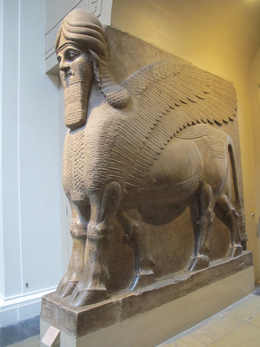British Museum, Lamasu: Winged Bull From Nimrud, c. 865-860 BC
