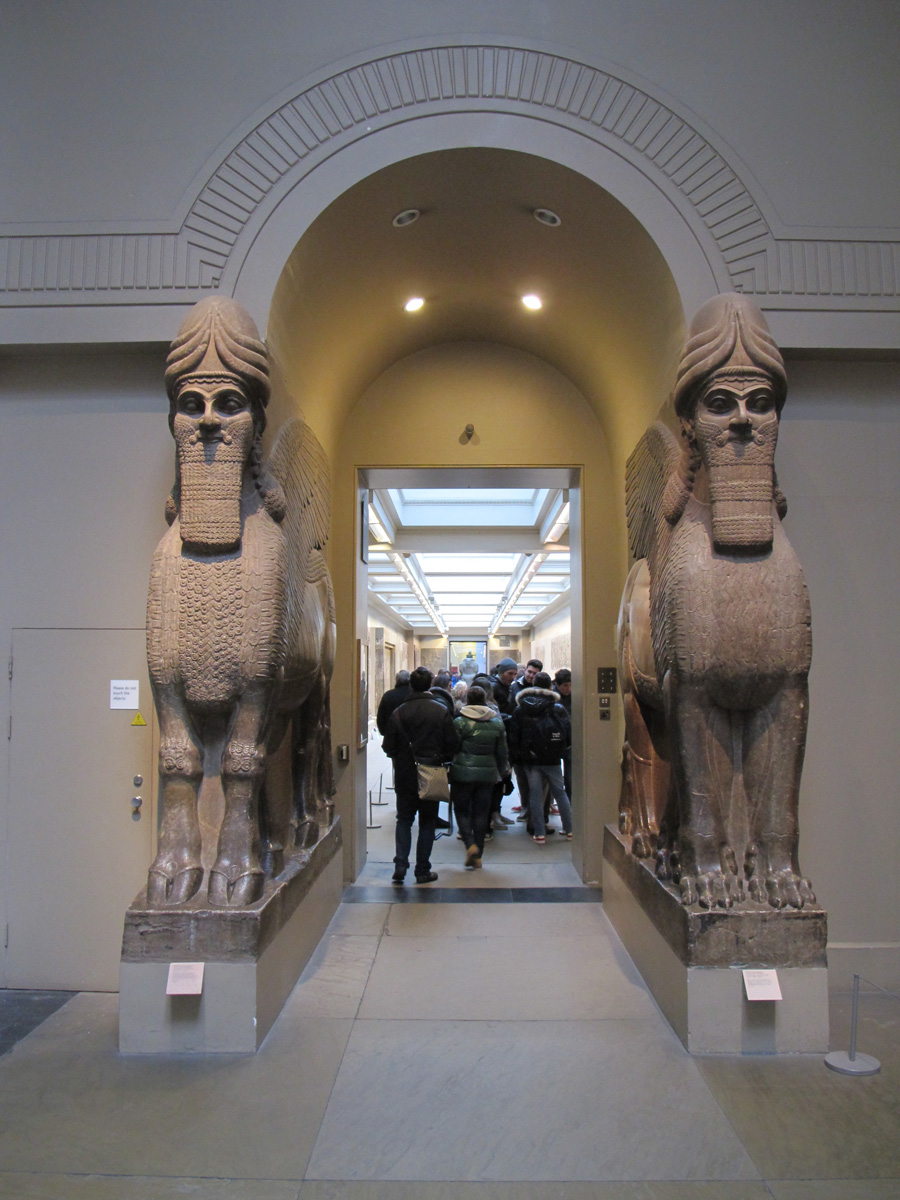 British Museum, Lamassu: Winged Bull & Winged Lion From Nimrud, c. 865-860 BC