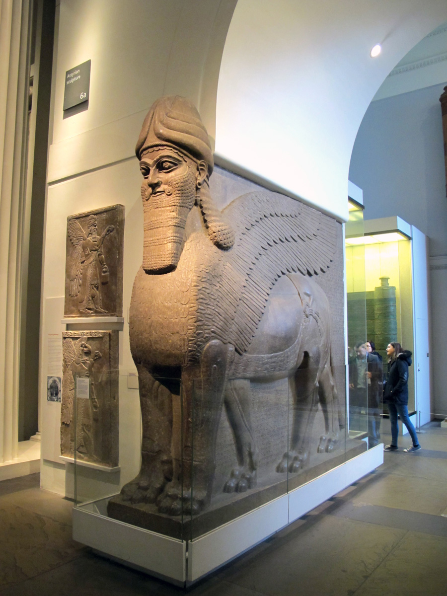 British Museum, Lamassu: Winged Lion #1 From Nimrud, c. 865-860 BC