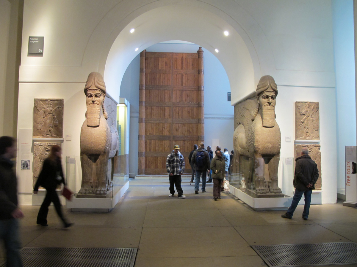 British Museum, Lamsssu: Two Winged Lions From Nimrud, c. 865-860 BC