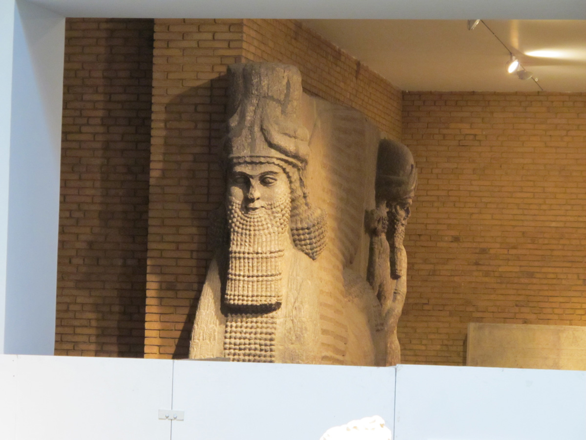 British Museum, Lamassu in Occlusion One of two in a closed-for-maintenace section