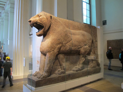 Assyrian Guardian Lion, British Museum, UK 2013