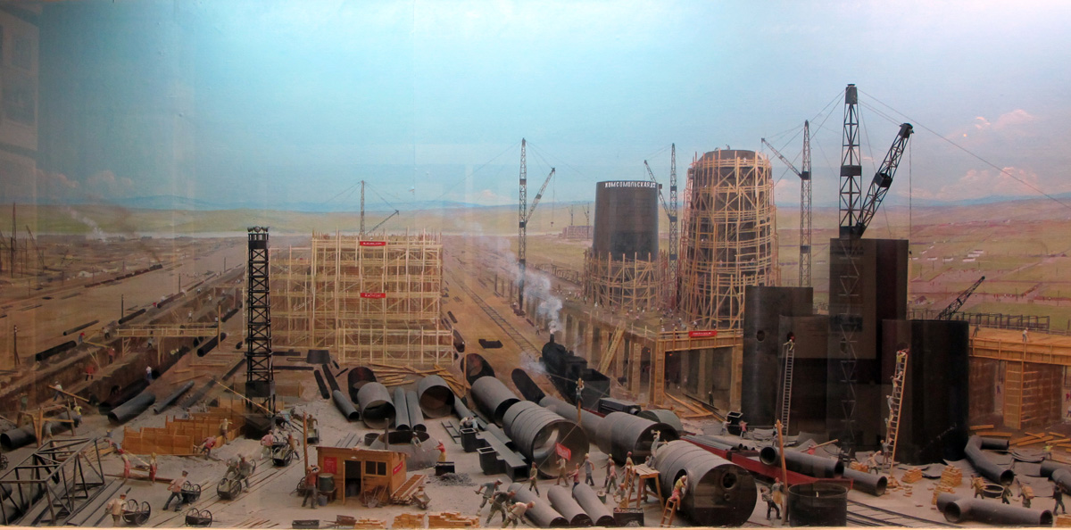 Magnitogorsk: Local History Museum, Painting of 1930s construction