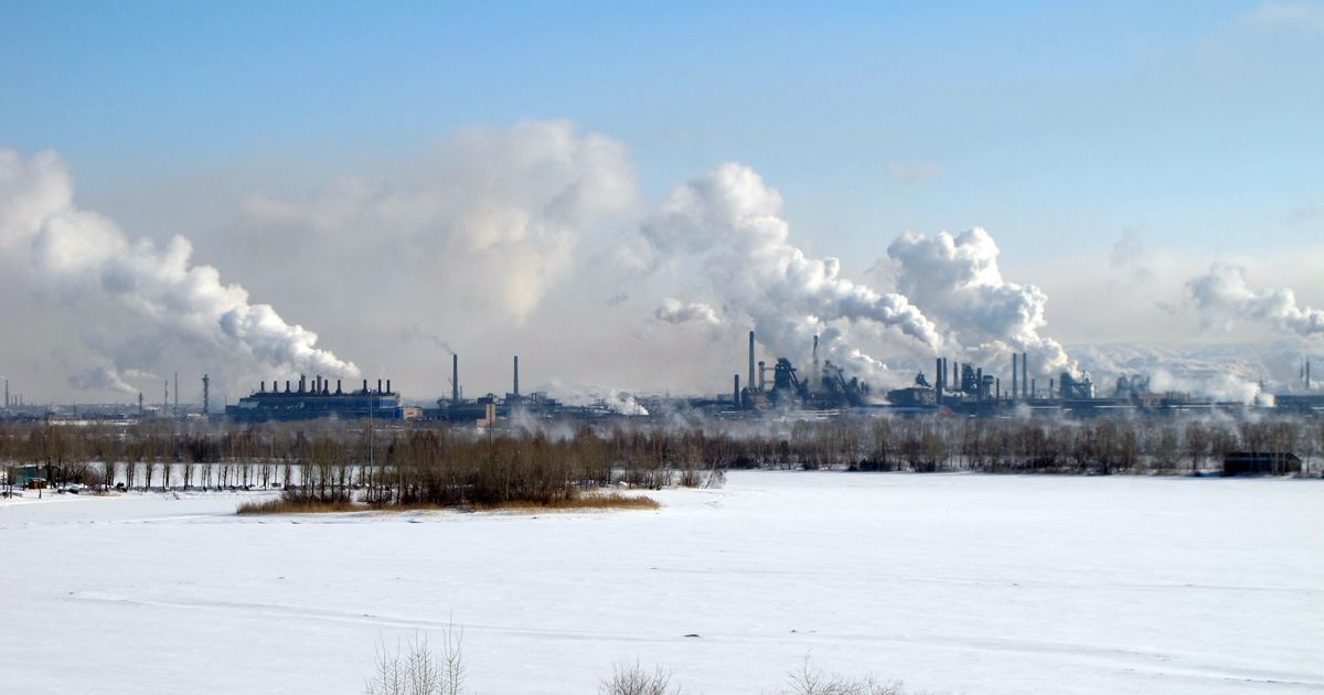 Magnitogorsk: The Mighty Steelworks, Magnitogorsk Steelworks From across the Ural River