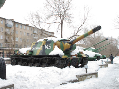 Sel-propelled Artillery, Victroy Park, Orenburg, Ural Cities 2013