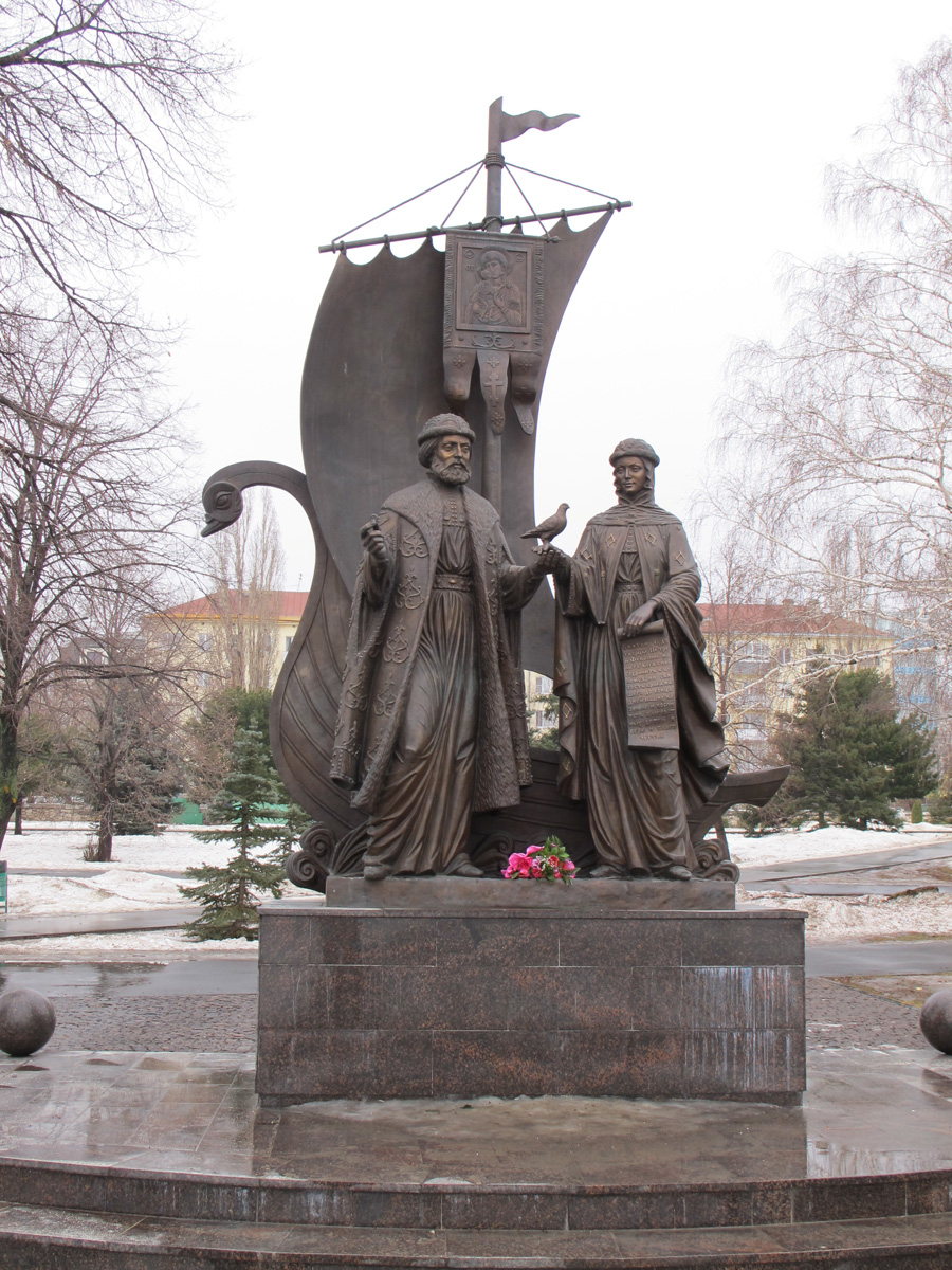 Samara, Saints (?) with a ship