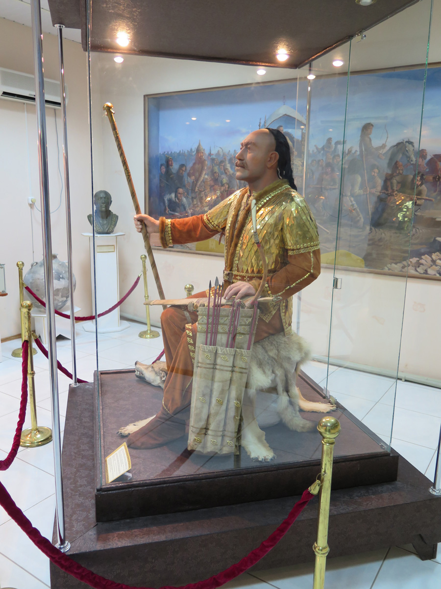 Atyrau, History Museum: Golden Man (reimagined)