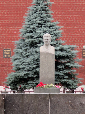 Stalin, behind Lenin's Mausoleum, Moscow, Russia 2014 (1)