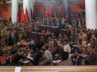 Congress painting, The Myth of the Heroic Leader, Russia 2014 (1)