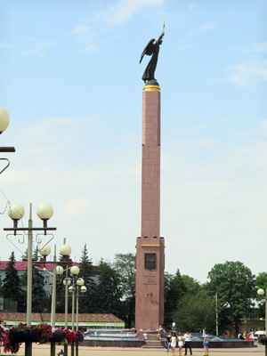 A Dark Angel wielding a cross, Stavropol, Russia 2014 (2)