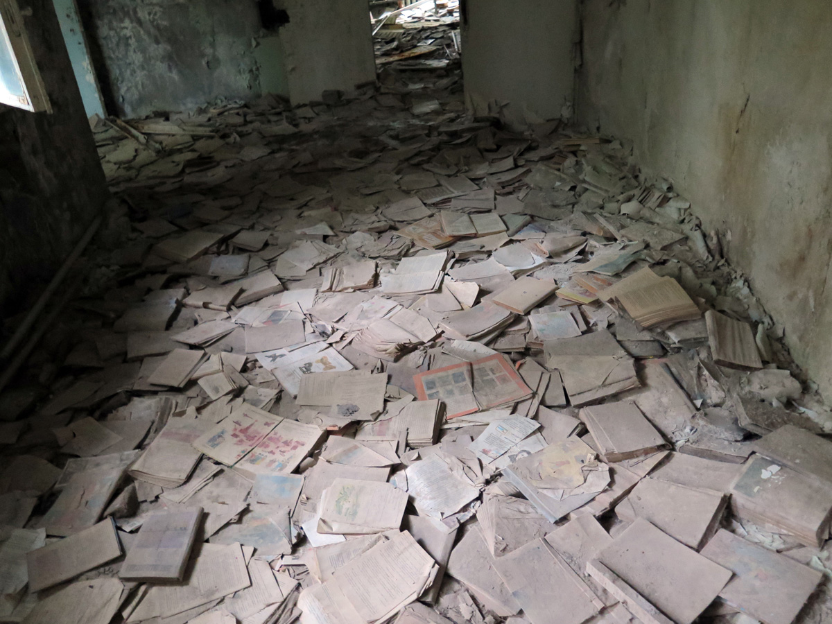 Chernobyl, Remains of school library