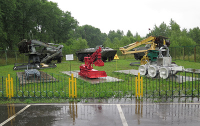 Odd equipment memorial (?), Chernobyl, Ukraine 2014