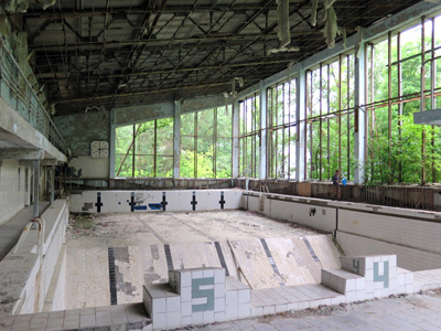 Social center: Swimming pool, Chernobyl, Ukraine 2014