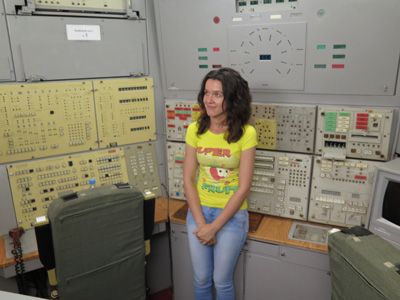 Guide in control room, Pervomaisk, Ukraine 2014