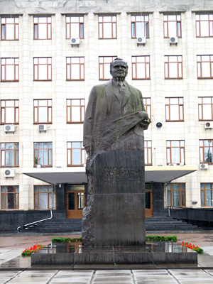 Korolov Bust on Korolov Square, Zhytomyr, Ukraine 2014