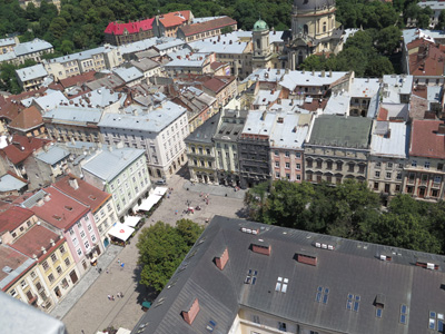 View from City Hall Tower, Lviv, Ukraine 2014