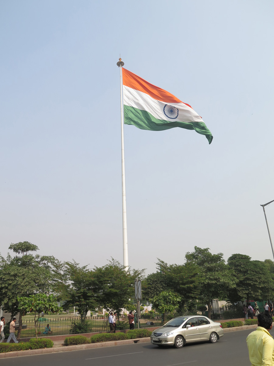 Delhi, Flag at Connaught Place