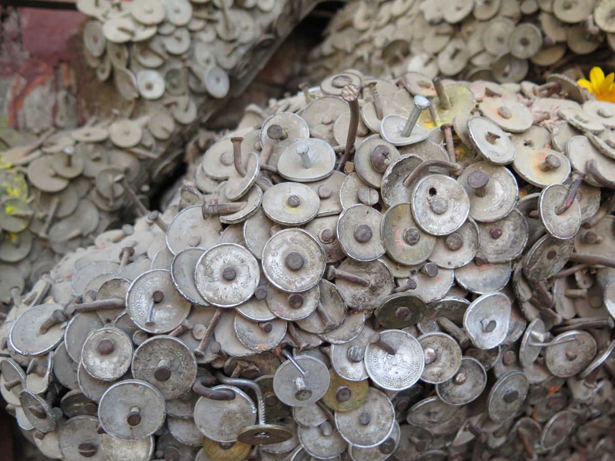 Around Kathmandu, Dental shrine: coins to appease toothache god
