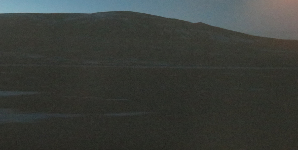 Lanzhou-Lhasa, Tanggula Pass, just before dawn The high point of the train journey at 5072 meters (16,640 ft)