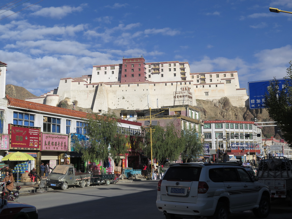 Shalu Monastery, outside Shigatse, Rebuilt Shigatse Castle