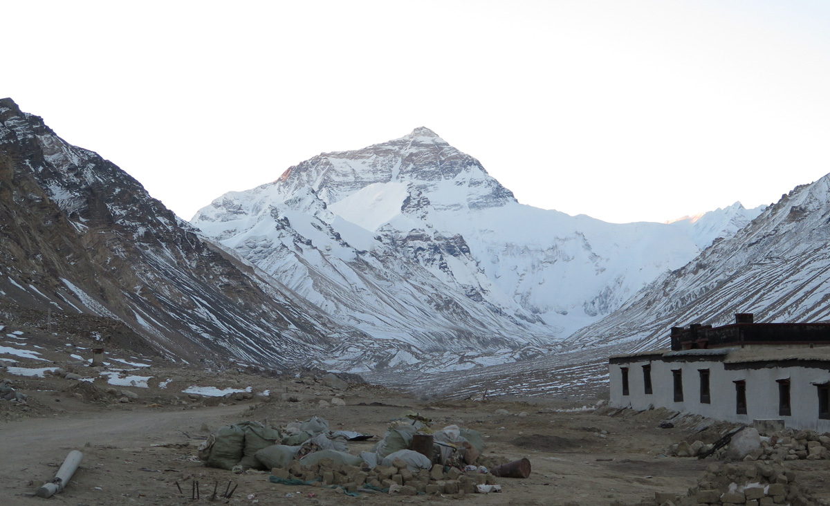 Everest Base Camp, Everest from Rongbuk