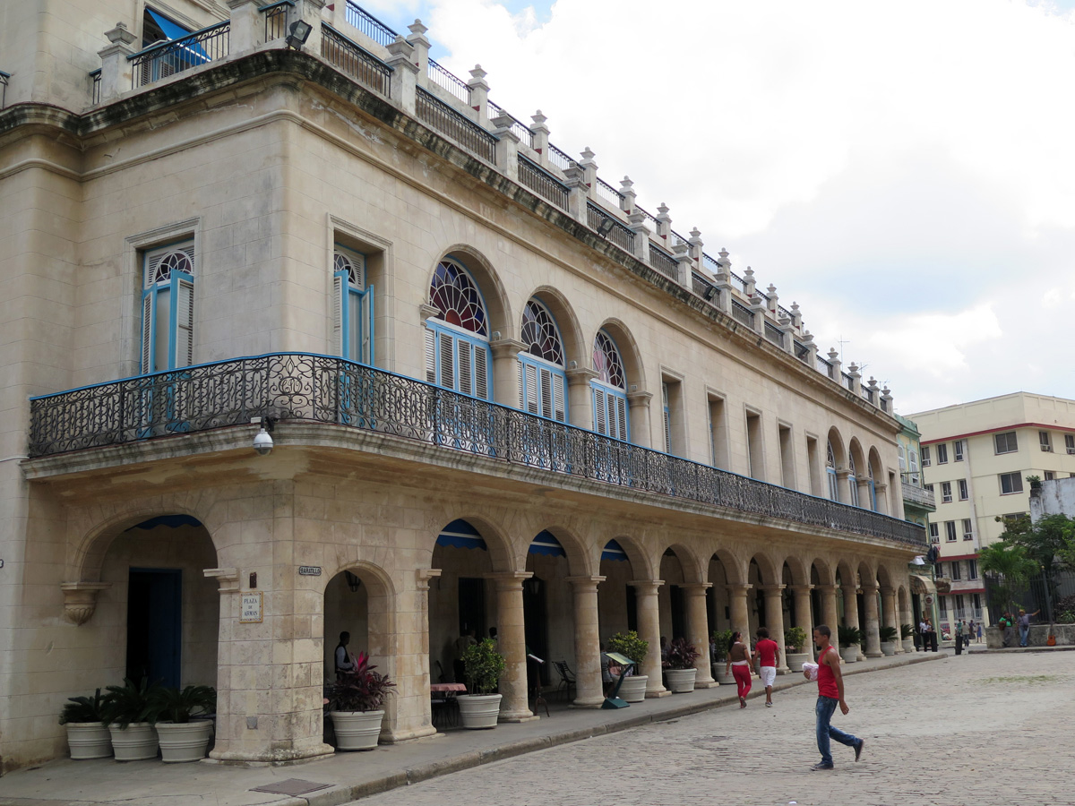 Old Havana, Plaza de Armas Colonial building, now Hotel Santa Isabel