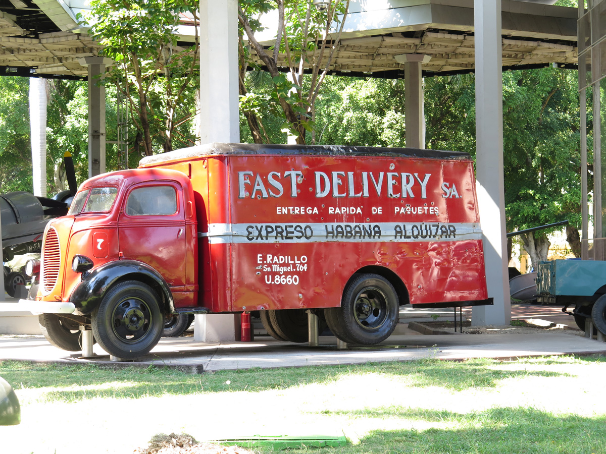 Museo de la Revolucion, Revolutionary delivery truck Used in 1957 for a sneak attack on Batista