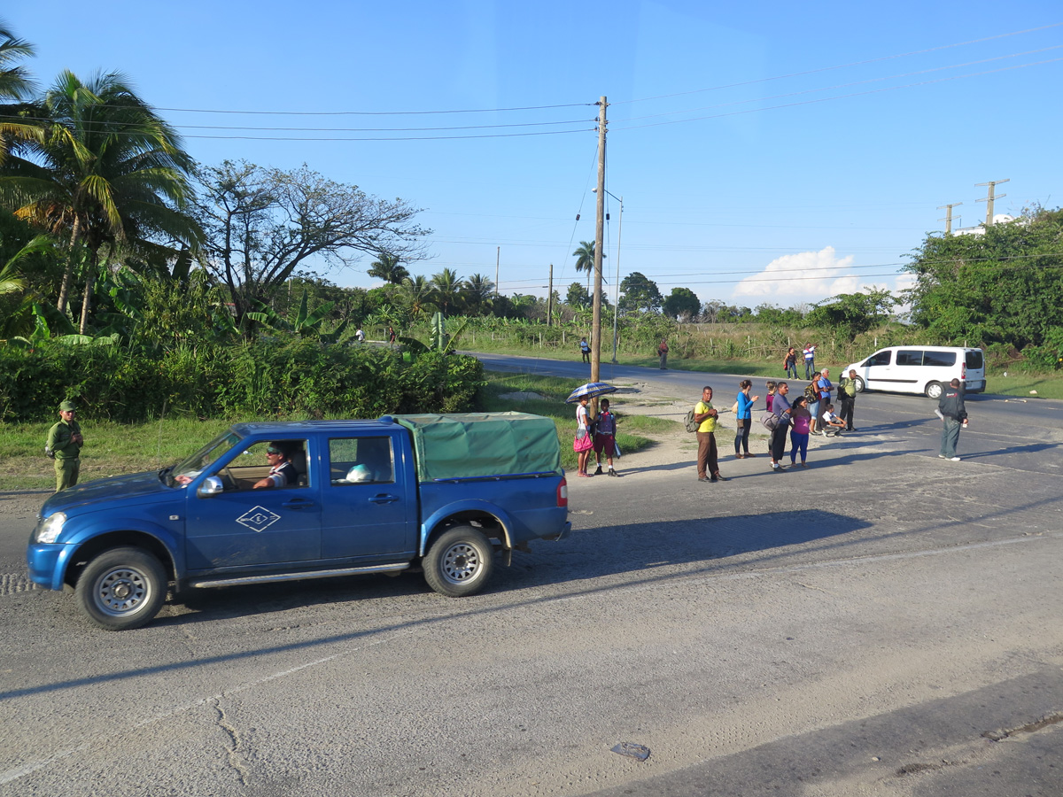 Cienfuegos, Waiting for transport