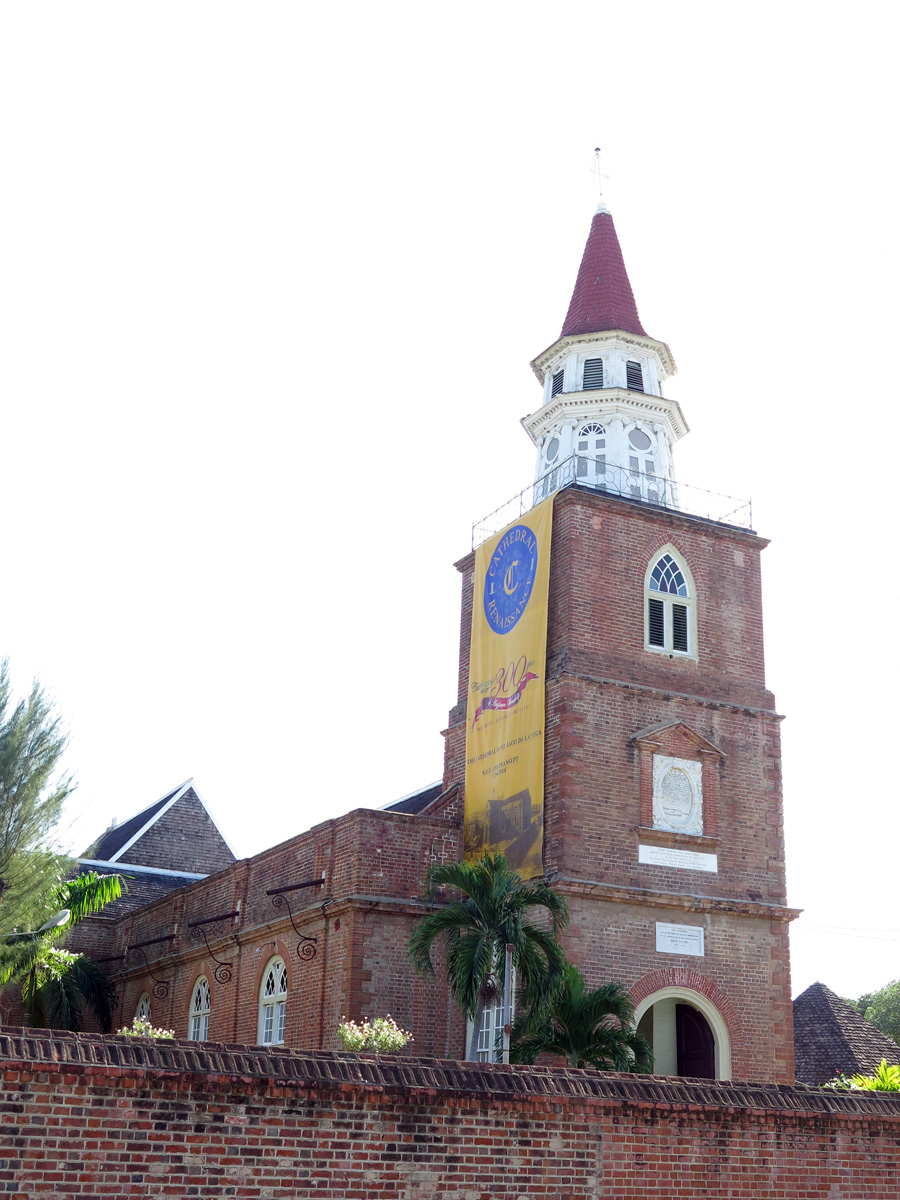 Spanish Town, Anglican Cathedral of St Jago de la Vega Built 1714, on a demolished Catholic cathedral base.
