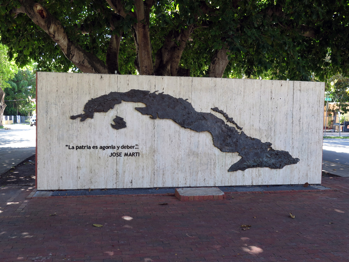 Little Havana, "The country is agony and duty..."  Jose Marti