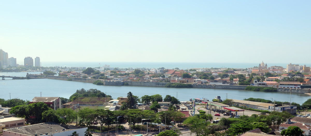 Cartagena, Old City from Castillo de San Felipe de Barajas