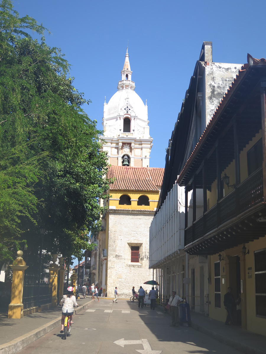 Cartagena, View to Cathedral