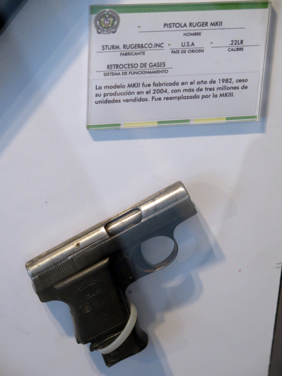 Policia Nacional Museo, Pablo Escobar